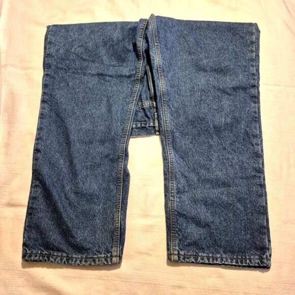 Carhartt men's size 40 x 30 plaid flannel lined jeans B172 DST relaxed Fit VGUC - Picture 7 of 9